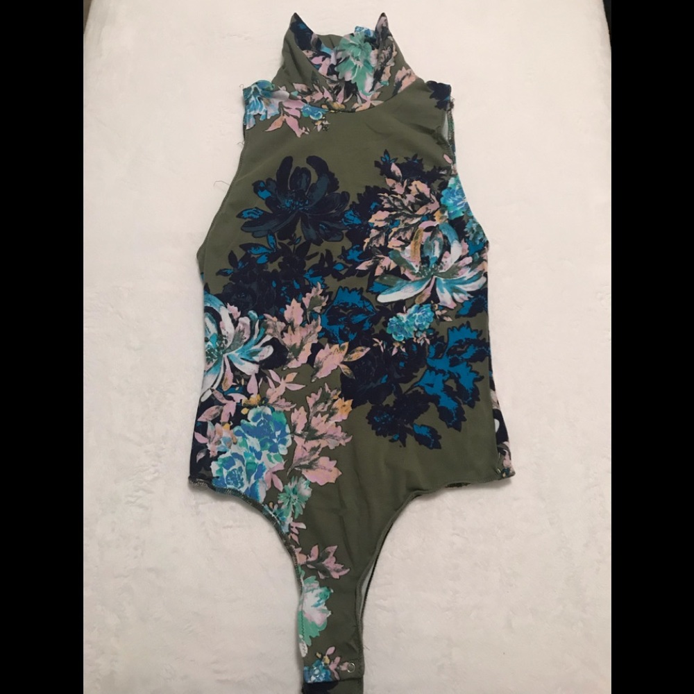 Free People Women’s Olive Onesie